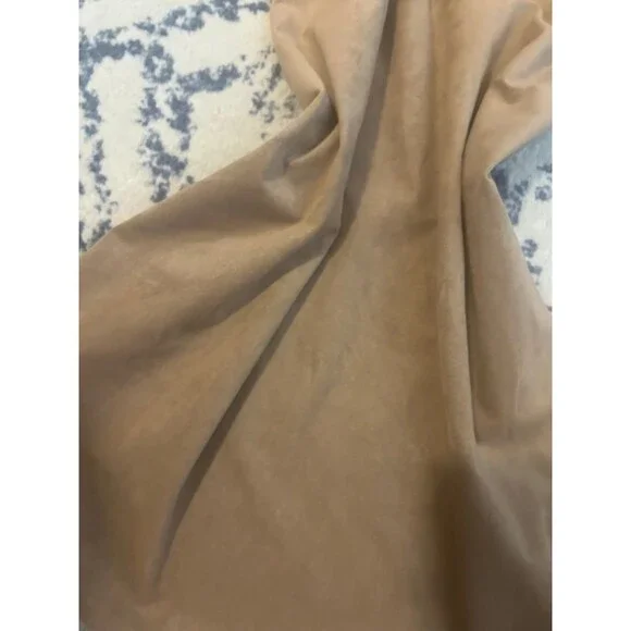 Aritzia Wilfred Free Nori Vegan Suede Tan Slip Dress Womens S Spaghetti Strap - Picture 4 of 5